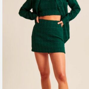 Abercrombie green mini skirt